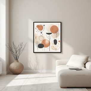 Armonía Cósmica Arte de pared geométrico abstrac