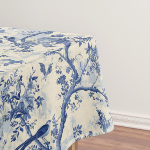 Armonía de Chinoiserie: Pájaro y mantel de árbol