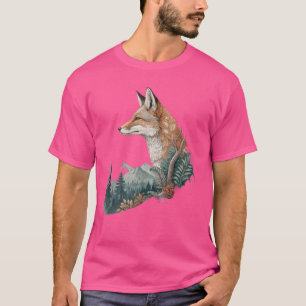 Armonía de Ciervos – Camiseta Geométrica de Fauna