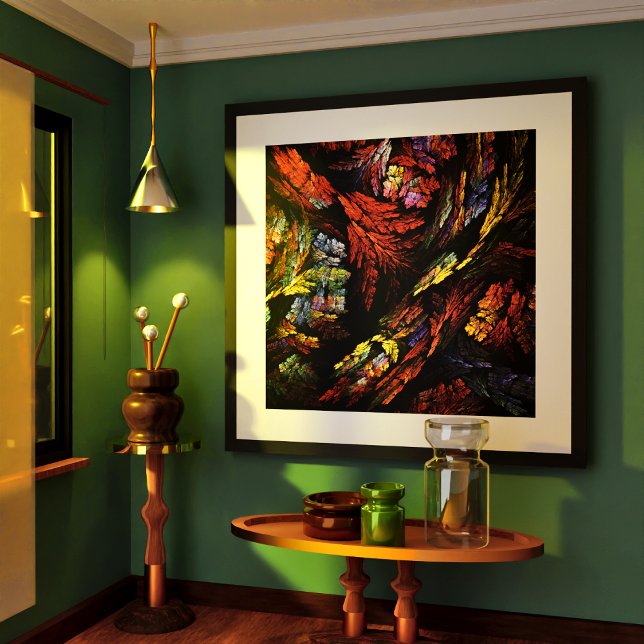 Armonía de color Resumen de arte (Color Harmony Abstract Art Poster)