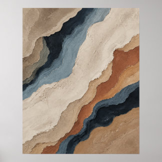 Armonía de la Tierra y el Agua arte abstracto