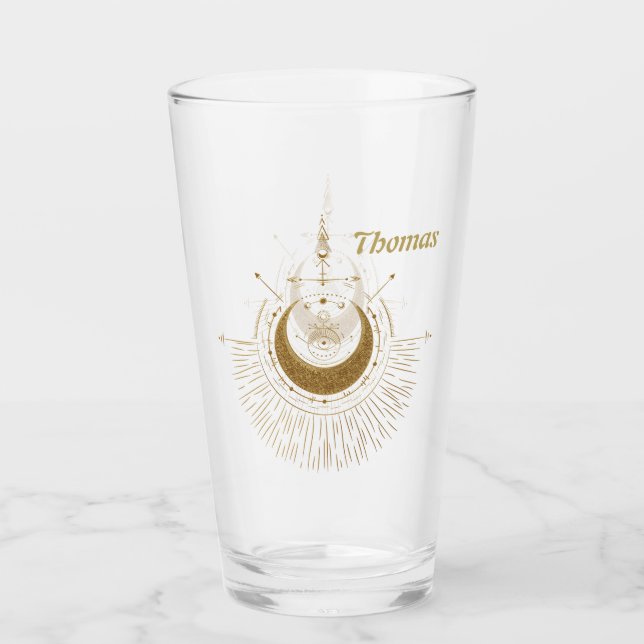 Armonía de los elementos: luna, oro y geometría. (Anverso)