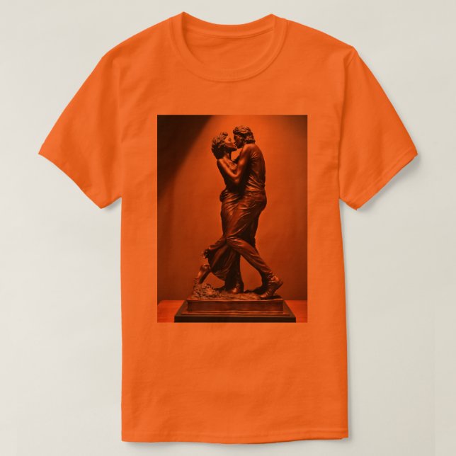 Armonía del corazón: camiseta impresa de una parej (Diseño del anverso)