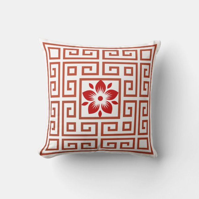 "Armonía elegante: almohada cuadrada de inspiració (Anverso)