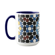Armonía en Baldosas – Taza Geométrica Marroquí