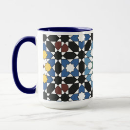 Armonía en Baldosas – Taza Geométrica Marroquí
