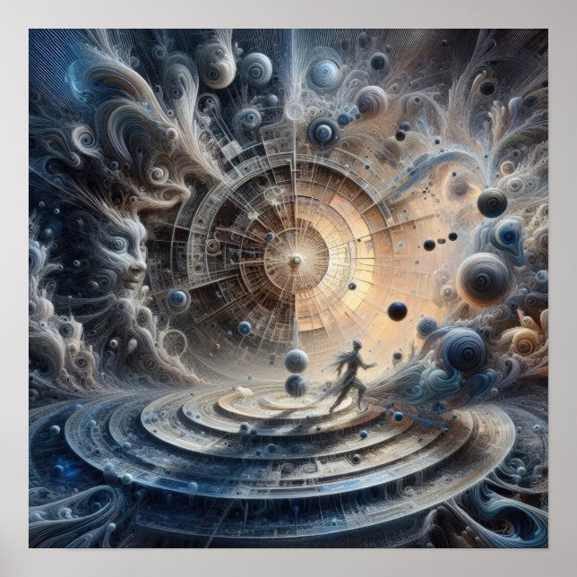 Armonía en el caos - Arte abstracto - digital surr (Frente)