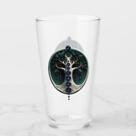 Armonía en el verde azulado árbol místico de la vi