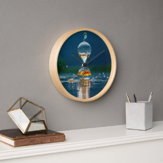 "Armonía eterna - Reloj de pared de madera natural