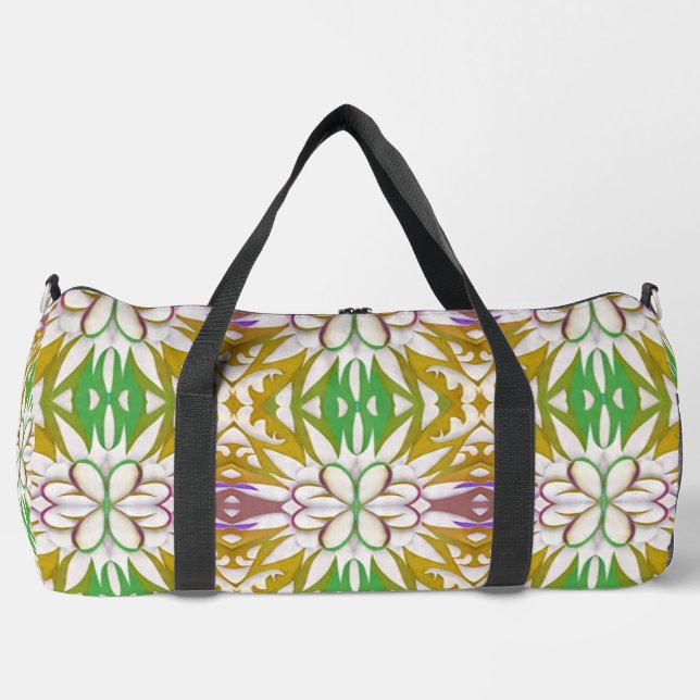 Armonía floral regal Bolsa de Duffle (Anverso)
