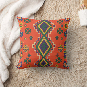 Armonía marroquí en cojín decorativo naranja