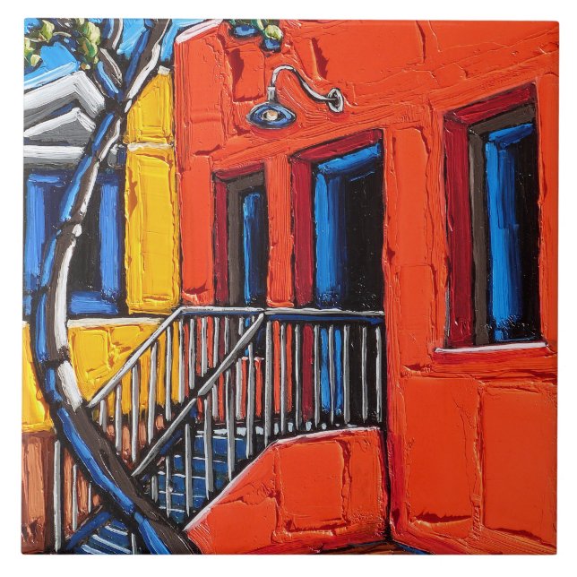 "Armonía roja, la teja del barrio hispano de (Frente)