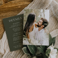 ARMONÍA | Tarjeta fotográfica de detalles del Boda