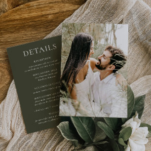 ARMONÍA   Tarjeta fotográfica de detalles del Boda