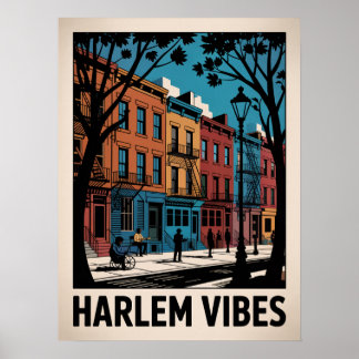 Armonías de Harlem Colorido Arte Brownstone
