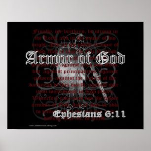 Armor de Dios Efesios Impresión Poster 6:11