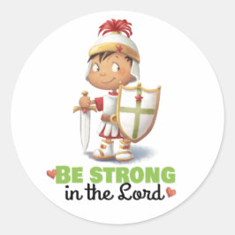 Armor de Dios sé fuerte en el Señor pegatina