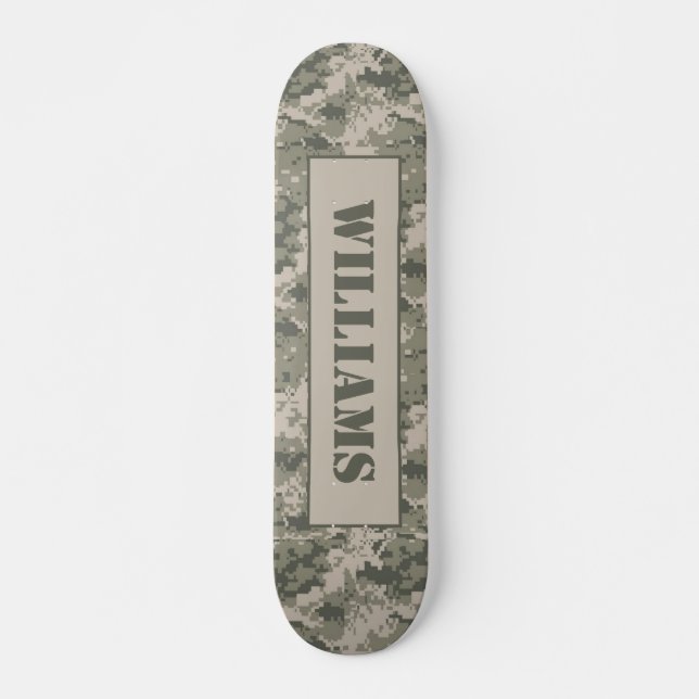 ARMY ACU Camoflauge Digital Camo Comp Skateboard (Anverso )