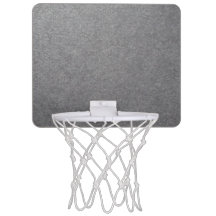 Aro mini baloncesto negro rústico