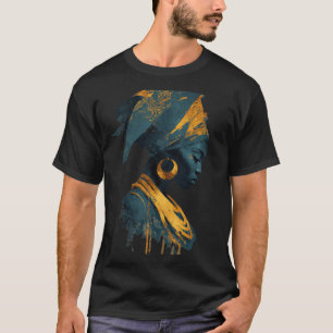 "Arocéntrica camiseta de Queen Art T - Diosa afric