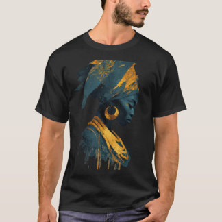 "Arocéntrica camiseta de Queen Art T - Diosa afric