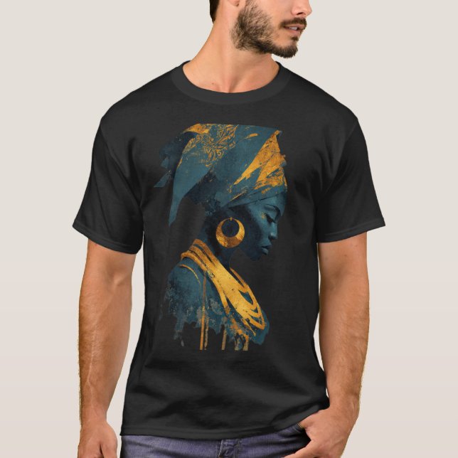 "Arocéntrica camiseta de Queen Art T - Diosa afric (Anverso)