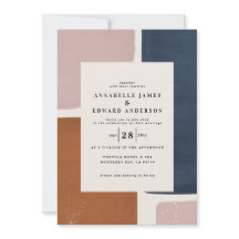 Aroma abstracto, marina + rosa contemporáneo