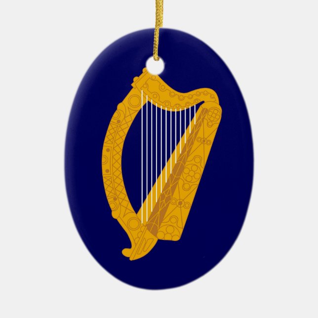 Arpa de Irlanda y ornamento del himno (Frente)