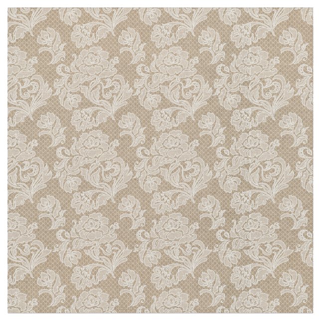 Arpillera y tela subió cordón (De cerca)