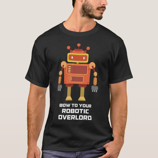 Arquee a su camisa divertida del robot del (Anverso)