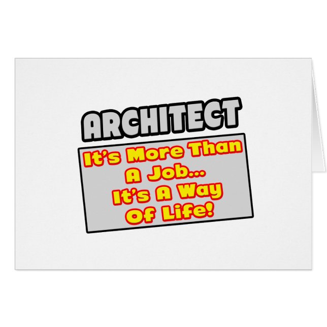 Arquitecto... más que trabajo, forma de vida (Anverso (Horizontal))