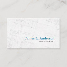 Arquitecto - tarjeta de visita del plan de piso