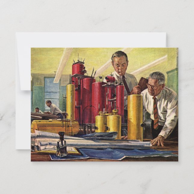 Arquitectos trabajando en una oficina, negocios de (Anverso)