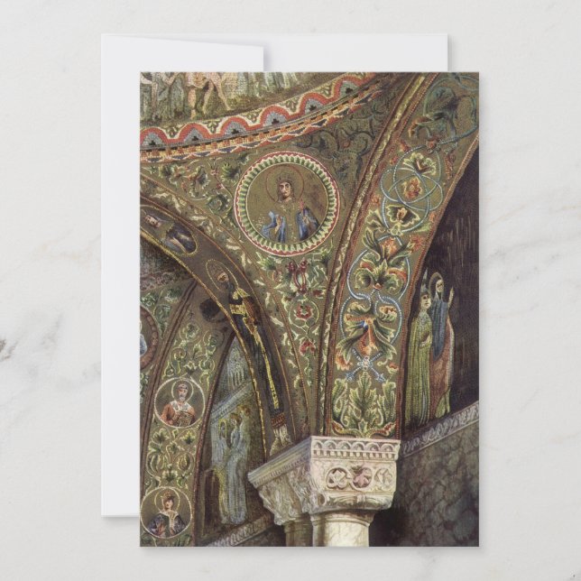 Arquitectura antigua, arco decorativo en una igles (Anverso)