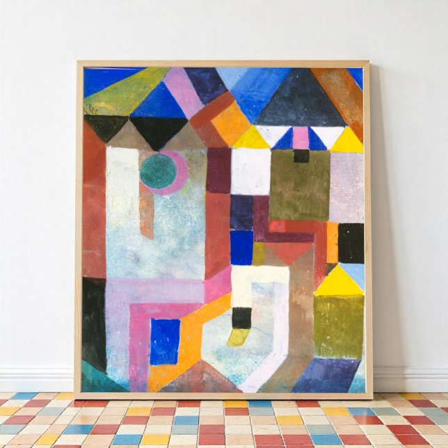 Arquitectura colorida de Paul Klee, arte abstracto (Subido por el creador)