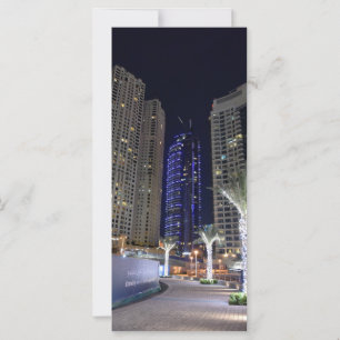 Arquitectura de Dubái de noche