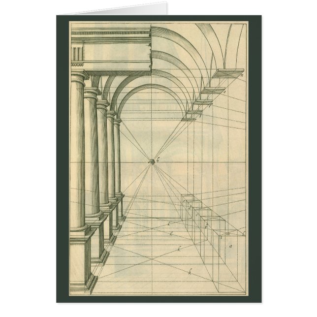 Arquitectura de época, perspectiva de columnas de  (Frente)