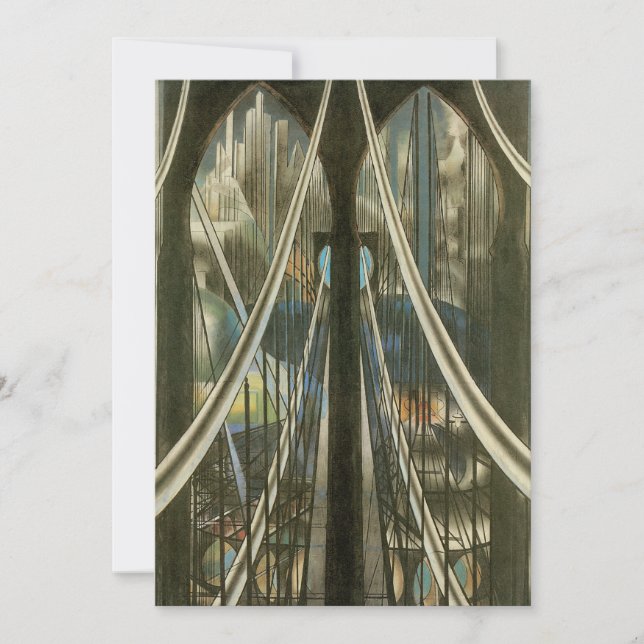 Arquitectura de Nueva York, puente de Brooklyn (Anverso)