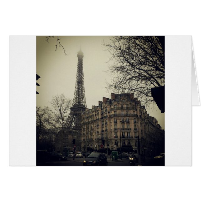 Arquitectura del edificio de la Torre Eiffel de Pa (Anverso (Horizontal))