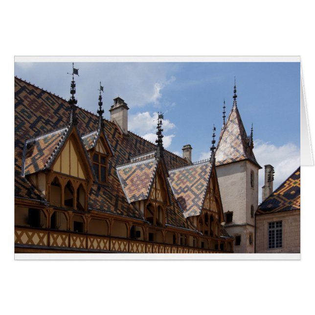Arquitectura del edificio del Hotel-Dieu De Beaune (Anverso (Horizontal))