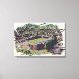 Arquitectura del Estadio de Wrexham Arte en Acuare