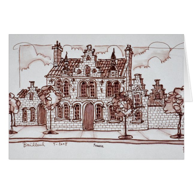 Arquitectura flamenca| Bailleul, Francia (Anverso (Horizontal))