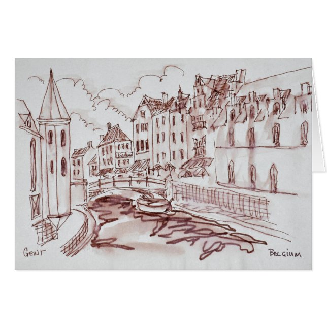 Arquitectura flamenca| Gante, Bélgica (Anverso (Horizontal))