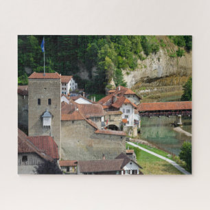 Arquitectura Medieval Rompecabezas en Friburgo Jig