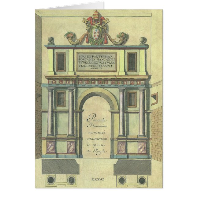 Arquitectura renacentista de entrada de puerta de  (Frente)