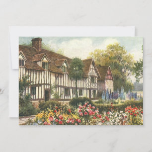 Arquitectura Vintage Jardín Formal Cabaña Inglesa