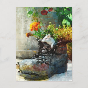 Arranque con flores - Postal de impresión artístic