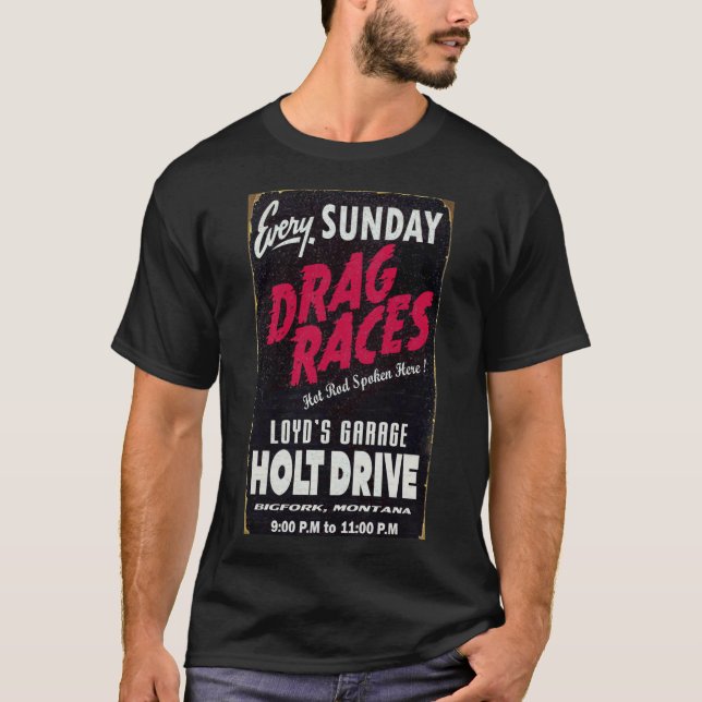 Arrastrar carreras de camiseta clásica (Anverso)