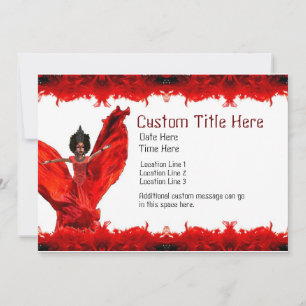 Arrastrar invitaciones del Personalizado de reina