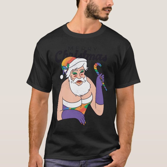 Arrastrar la camiseta de Queen Santa Clause Cute X (Anverso)